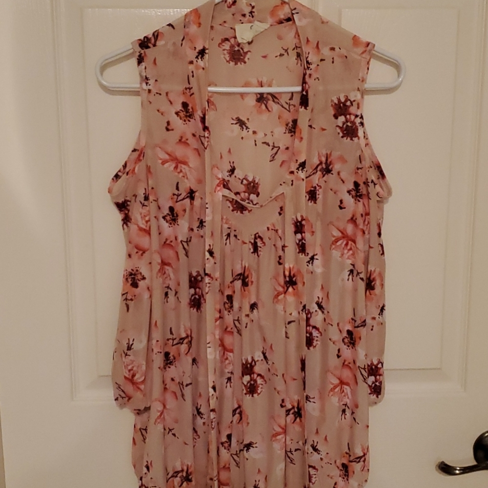 Cold shoulder blouse
